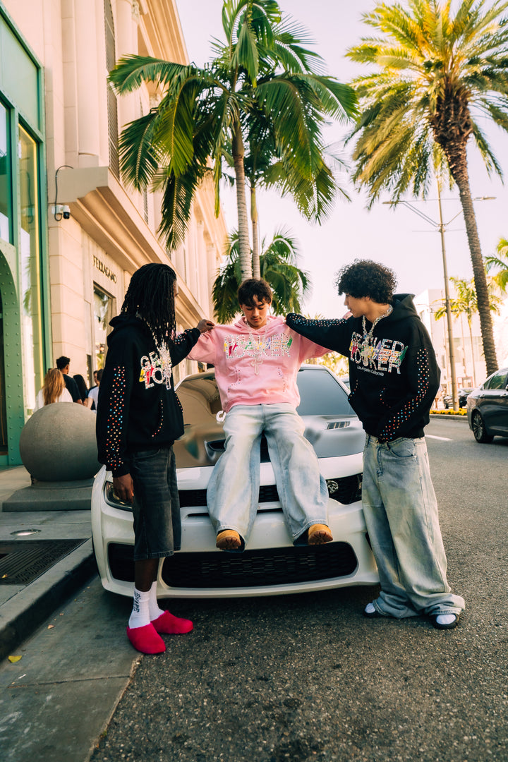 The Diamond Grail Hoodie — Black & Pink Editions