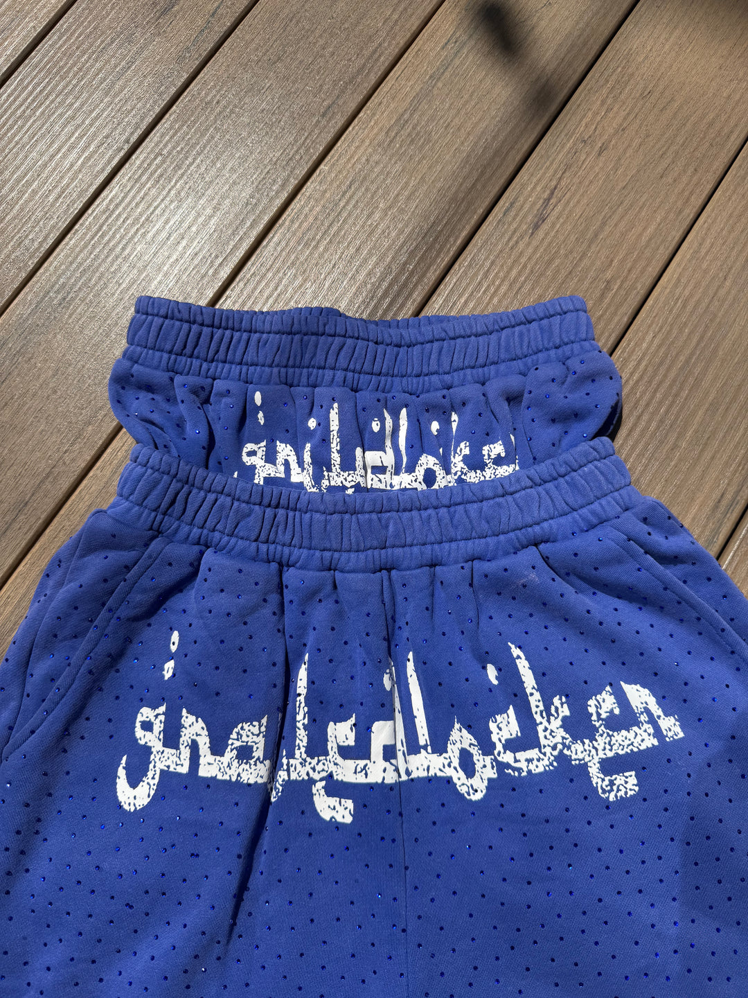 Blue Arabic Grailed Locker Double Waisted Pants