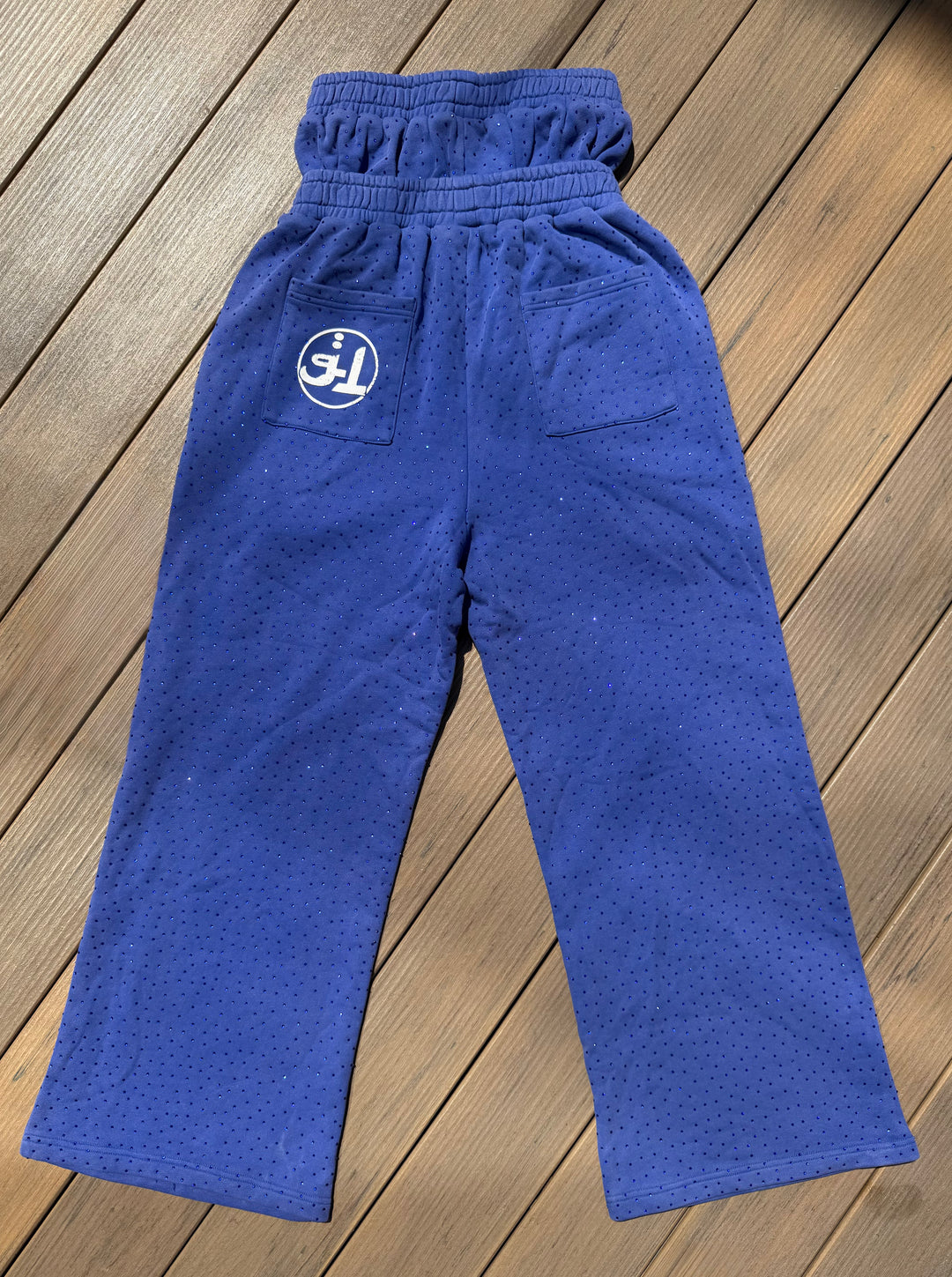 Blue Arabic Grailed Locker Double Waisted Pants