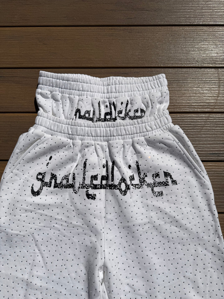 White Arabic Grailed Locker Double Waisted Pants