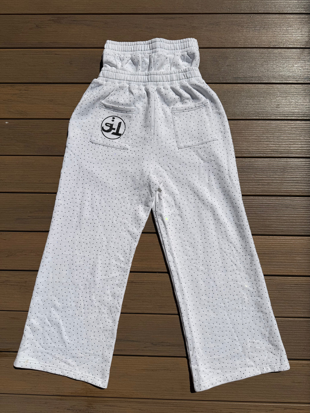 White Arabic Grailed Locker Double Waisted Pants